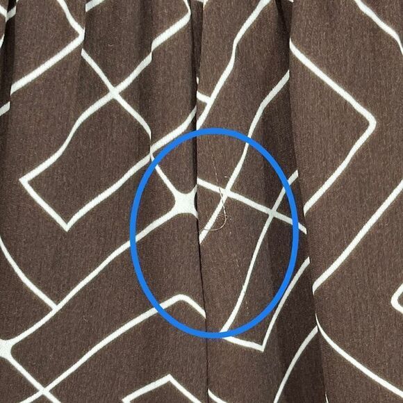 Worthington Maze Geo Sleeveless Wide Leg Cropped Jumpsuit Women Medium Brown - Picture 8 of 8